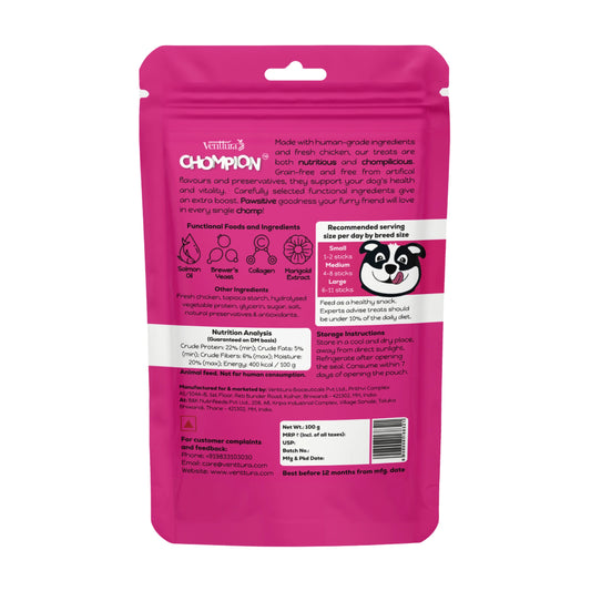 Venttura Chompion Pawsitive Treats for Dogs – Skin & Coat