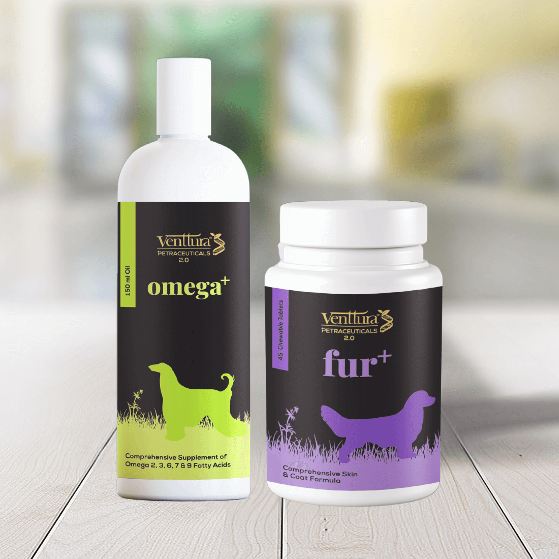 Soft & Shine: Omega+ (150ml) & Fur+ (45 Tablets)