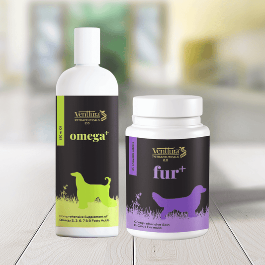 Soft & Shine: Omega+ (150ml) & Fur+ (45 Tablets)