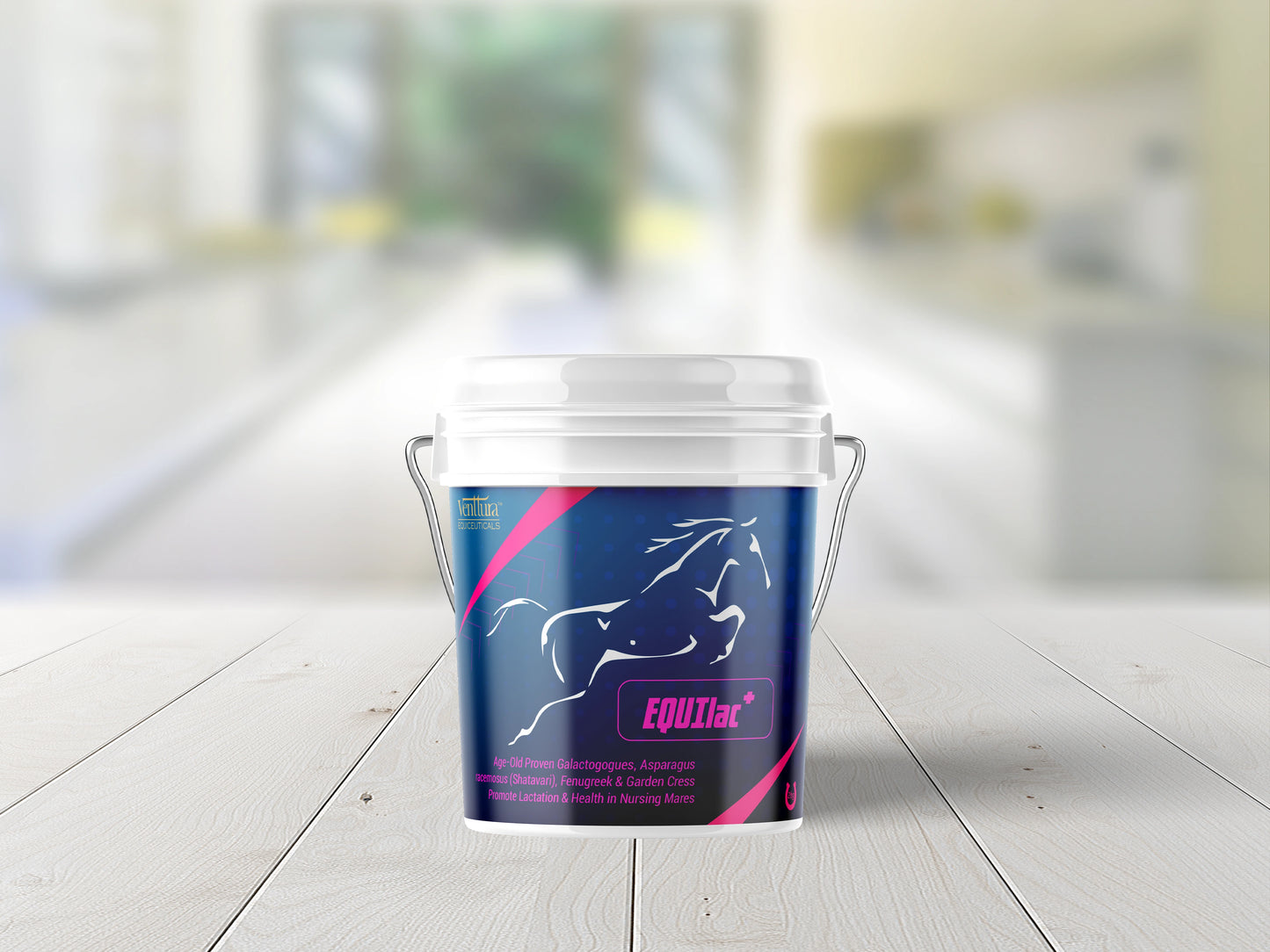 EQUIlac+ supplement for horses by Venttura Biocueticals, designed to promote healthy lactation, improve milk quality and quantity, and support uterine health in nursing mares.