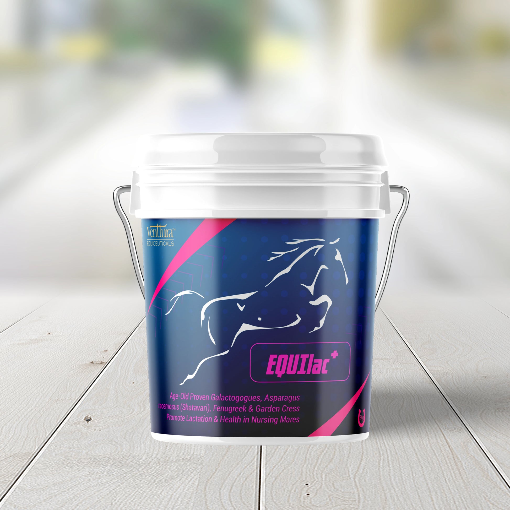 EQUIlac+ supplement for horses by Venttura Biocueticals, designed to promote healthy lactation, improve milk quality and quantity, and support uterine health in nursing mares.