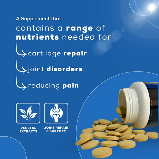 Flexi+ supplement for dogs by Venttura Bioceuticals addressing joint disorders, arthritis, and hip & elbow dysplasia