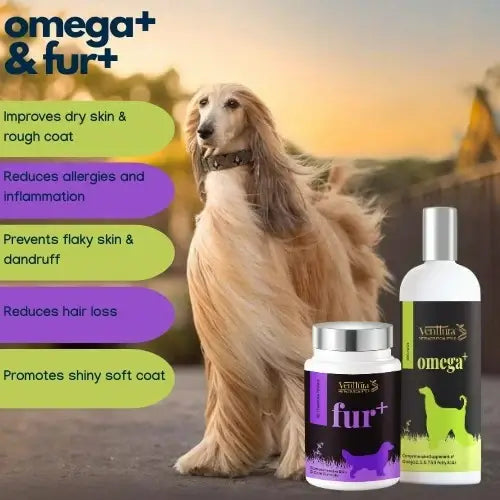 Soft & Shine: Omega+ (150ml) & Fur+ (45 Tablets)