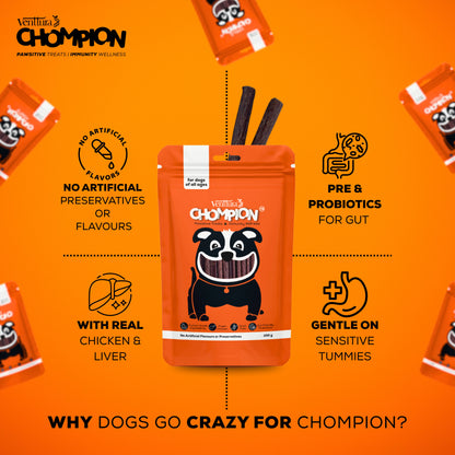 Venttura Chompion Pawsitive Treats for Dogs – Immunity Wellness
