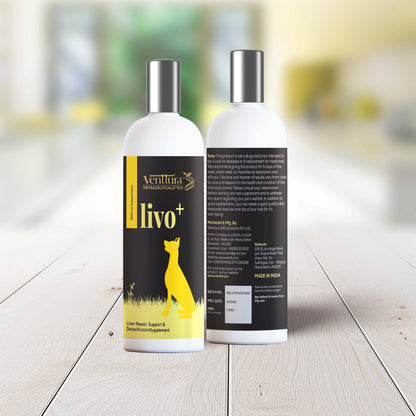 Livo+ supplement for dogs by Venttura Bioceuticals - supports liver repair, recovery, and optimal liver function